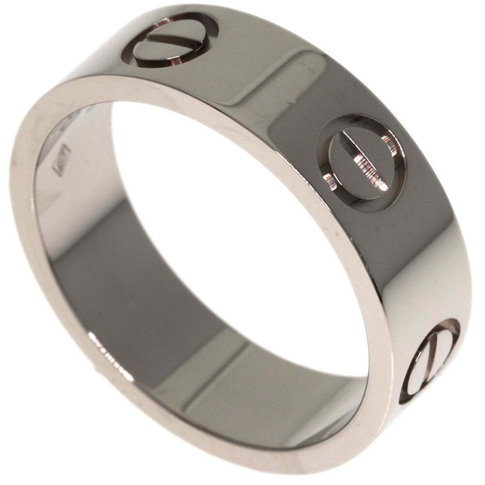 Cartier Love Ring #51, 18K White Gold, Women's Ring, CARTIER
